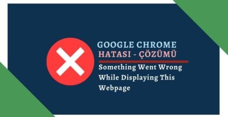 Something Went Wrong While Displaying This Webpage Hatası